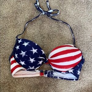 American Flag Bikini Top